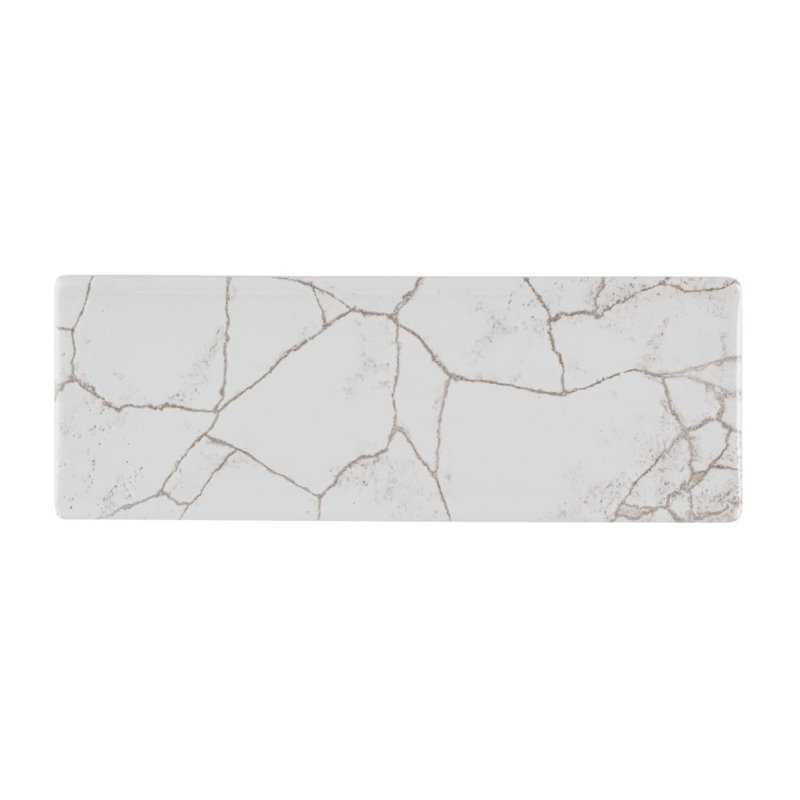 Assiettes oblongues Churchill Studio Prints Kintsugi Agate Grey 250x90mm (Lot de 6) - Gastronoble - HR309