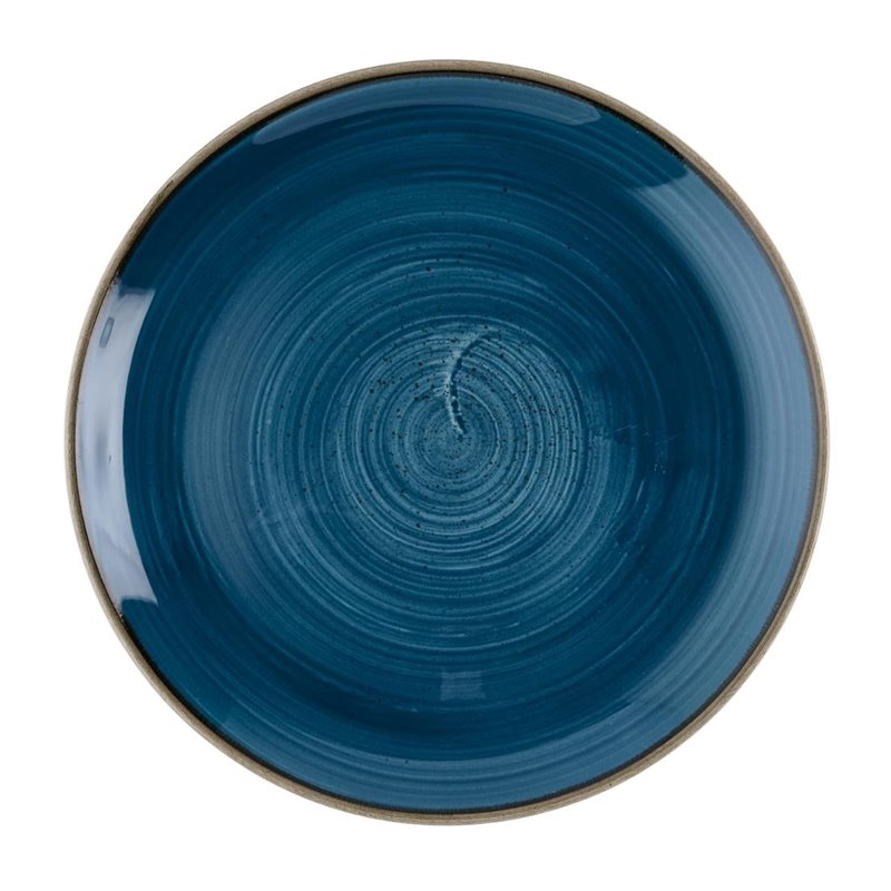 Assiettes rondes Churchill Stonecast Java Blue Evolve 285mm (Lot de 12) - Gastronoble - HR380