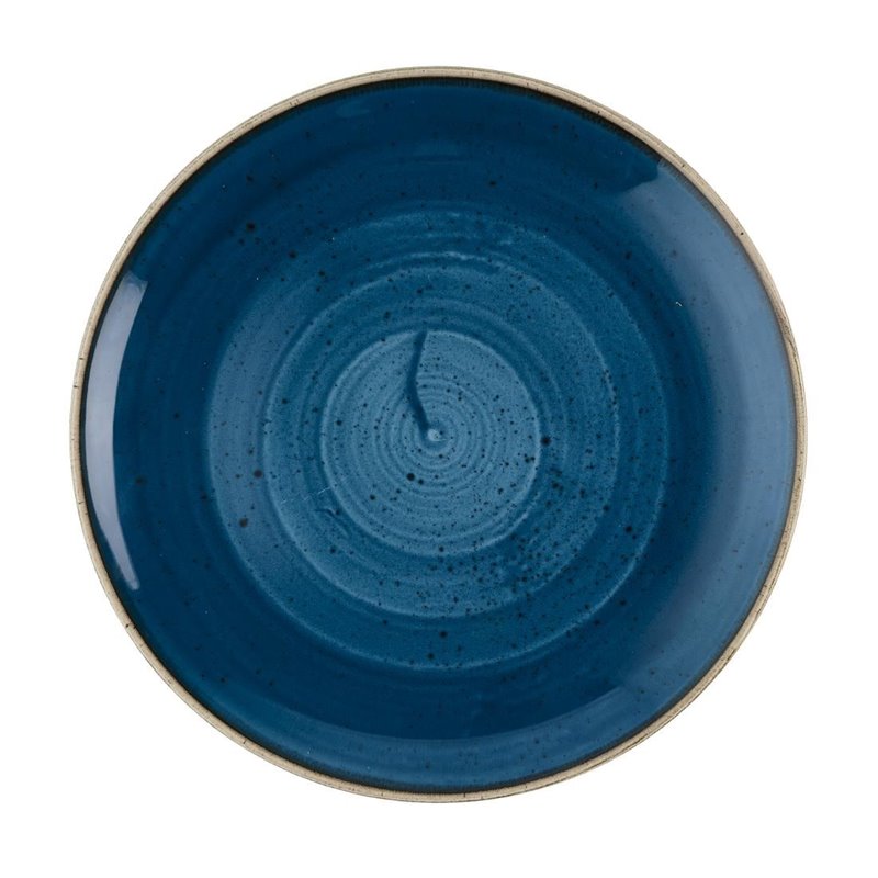Assiettes rondes Churchill Stonecast Java Blue Evolve 260mm (Lot de 12) - Gastronoble - HR381