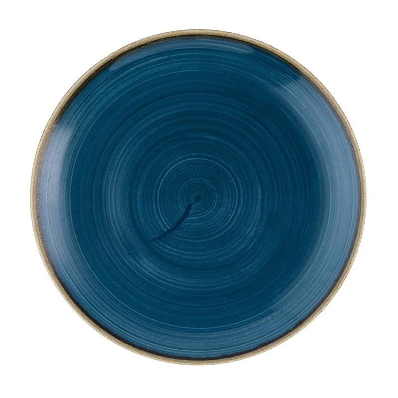 Assiettes rondes Churchill Stonecast Java Blue Evolve 220mm (Lot de 12) - Gastronoble - HR382