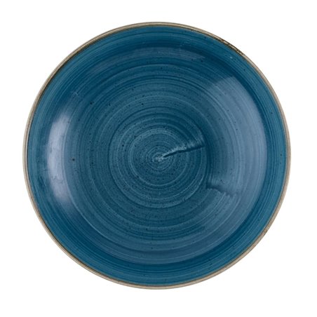 Assiettes coupe ronde Churchill Stonecast Java Blue Evolve 247mm (Lot de 12) - Gastronoble - HR384