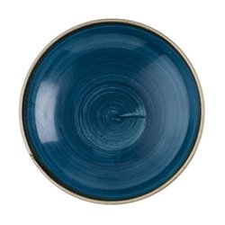 Assiettes coupe ronde Churchill Stonecast Java Blue 184mm (Lot de 12) - Gastronoble - HR385