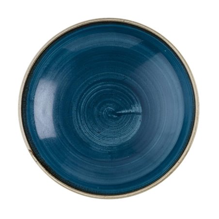 Assiettes coupe ronde Churchill Stonecast Java Blue 184mm (Lot de 12) - Gastronoble - HR385