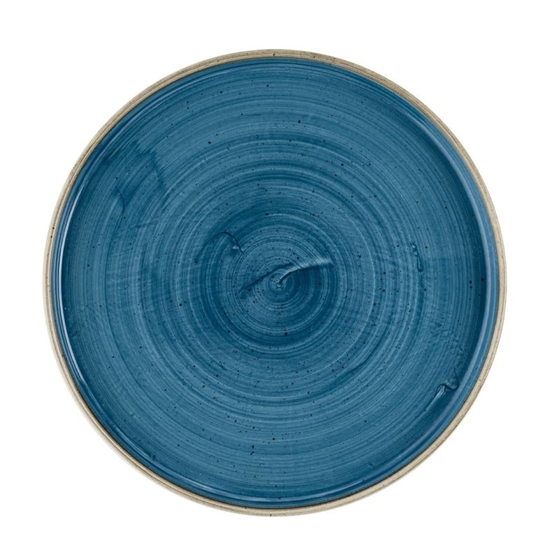 Assiettes avec rebord Churchill Stonecast Java Blue 260mm (Lot de 6) - Gastronoble - HR386