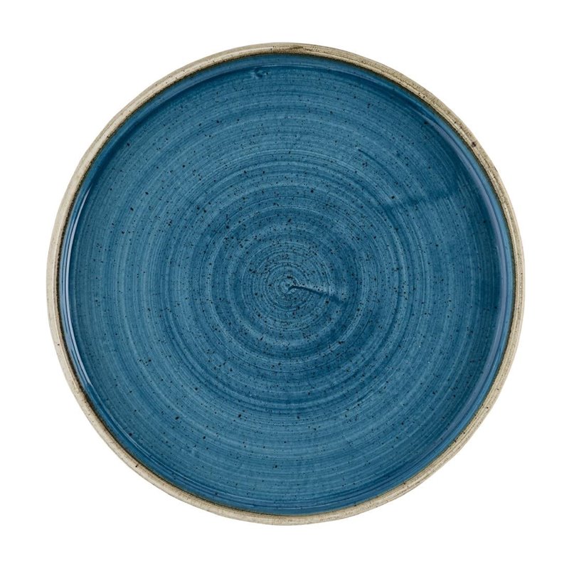 Assiettes avec rebord Churchill Stonecast Java Blue 210mm (Lot de 6) - Gastronoble - HR387