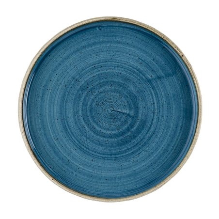 Assiettes avec rebord Churchill Stonecast Java Blue 210mm (Lot de 6) - Gastronoble - HR387