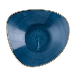 Bols triangulaires Churchill Stonecast Java Blue Lotus 228mm (Lot de 12) - Gastronoble - HR389