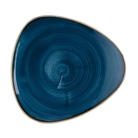 Bols triangulaires Churchill Stonecast Java Blue Lotus 152mm (Lot de 12) - Gastronoble - HR390