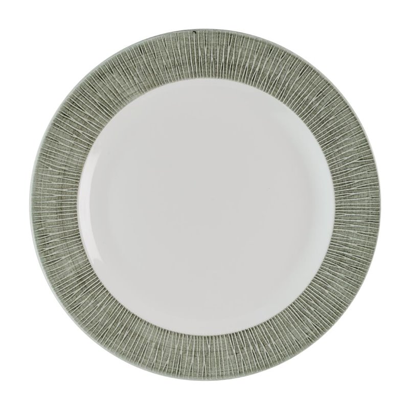 Assiettes classiques Churchill Bamboo Ceramic Spinwash Alpine 305mm (Lot de 12) - Gastronoble - HR427