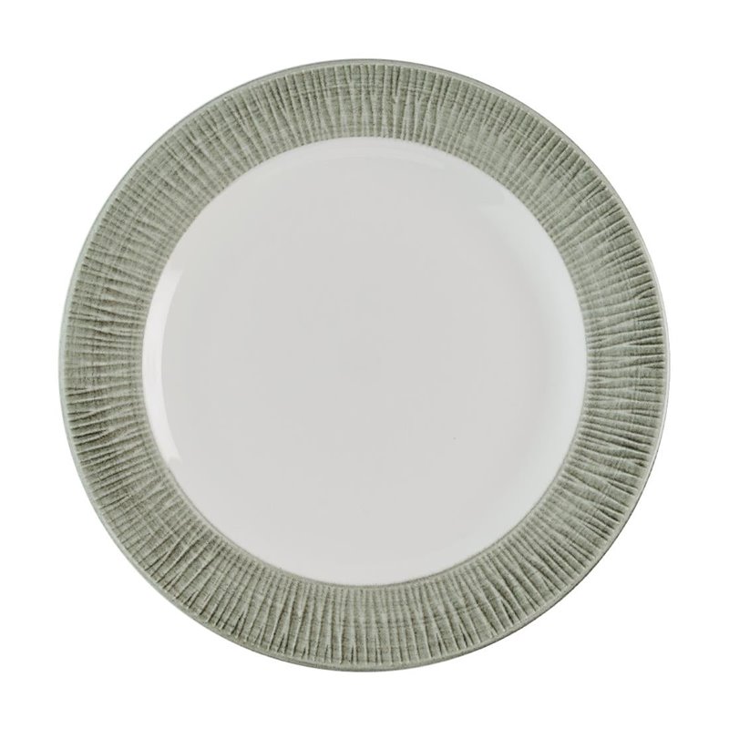 Assiettes classiques Churchill Bamboo Ceramic Spinwash Alpine 233mm (Lot de 12) - Gastronoble - HR430