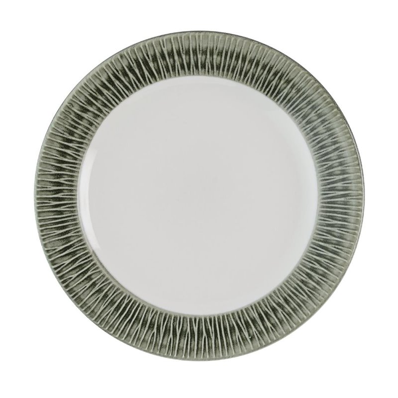 Assiettes classiques Churchill Bamboo Ceramic Spinwash Alpines 167mm (Lot de 12) - Gastronoble - HR432