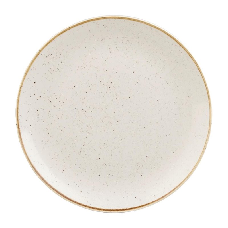 Assiettes rondes Churchill Stonecast Barley White 254mm (Lot de 12) - Gastronoble - HX014