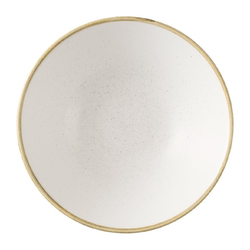 Assiettes creuses rondes Churchill Stonecast Barley White 205mm (Lot de 6) - Gastronoble - HX016