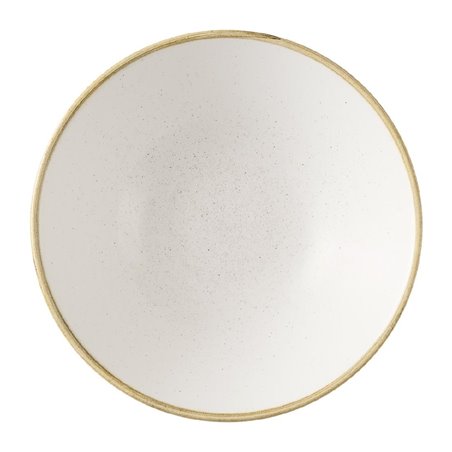 Assiettes creuses rondes Churchill Stonecast Barley White 205mm (Lot de 6) - Gastronoble - HX016