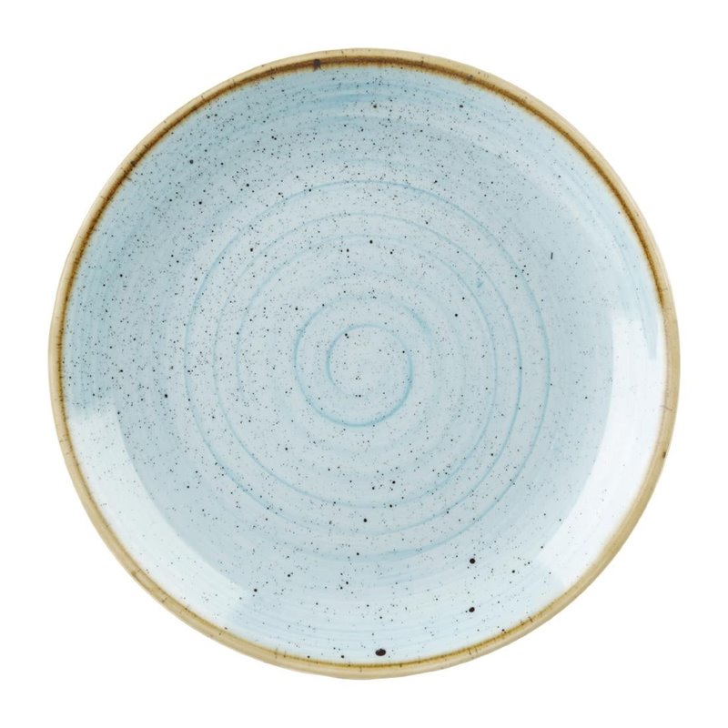 Assiettes rondes Churchill Stonecast Duck Egg 254mm (Lot de 12) - Gastronoble - HX018