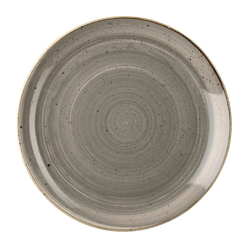 Assiettes rondes Churchill Stonecast Grey 254mm (Lot de 12) - Gastronoble - HX022