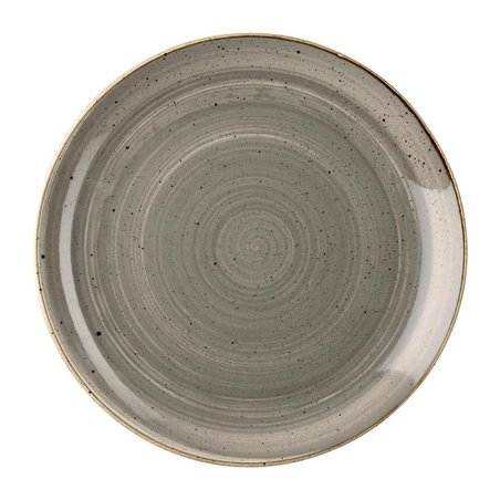 Assiettes rondes Churchill Stonecast Grey 254mm (Lot de 12) - Gastronoble - HX022