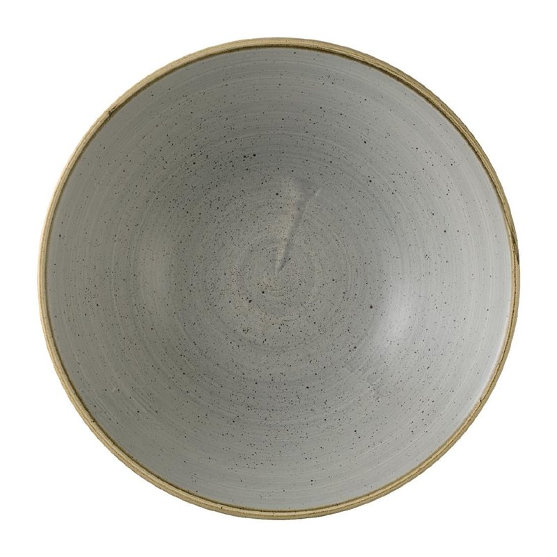 Assiettes creuses rondes Churchill Stonecast Grey 180mm (Lot de 6) - Gastronoble - HX025