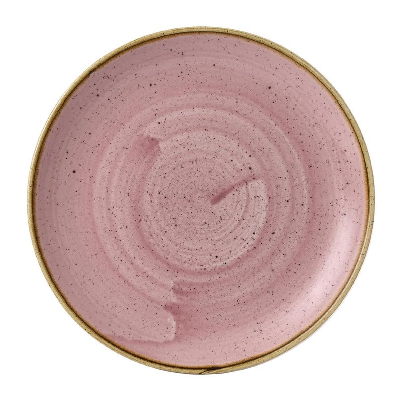 Assiettes rondes Churchill Stonecast Petal Pink 228mm (Lot de 12) - Gastronoble - HX031