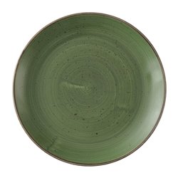 Assiettes avec rebord Churchill Stonecast Sage Green 254mm (Lot de 12) - Gastronoble - HX034