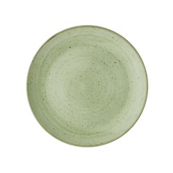 Assiettes avec rebord Churchill Stonecast Sage Green 228mm (Lot de 12) - Gastronoble - HX035