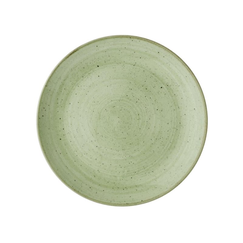 Assiettes avec rebord Churchill Stonecast Sage Green 228mm (Lot de 12) - Gastronoble - HX035