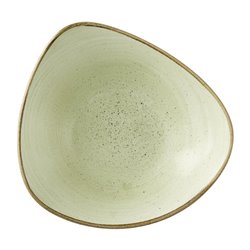 Bols triangulaires Churchill Stonecast Raw Green Lotus 229mm (Lot de 12) - Gastronoble - HX046