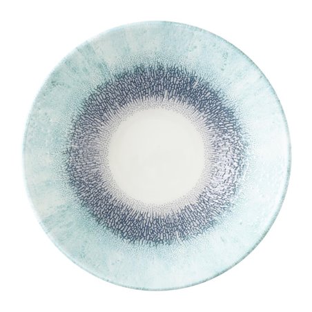 Assiettes creuses rondes Churchill Studio Prints Fusion Blue 203mm (Lot de 6) - Gastronoble - HX128