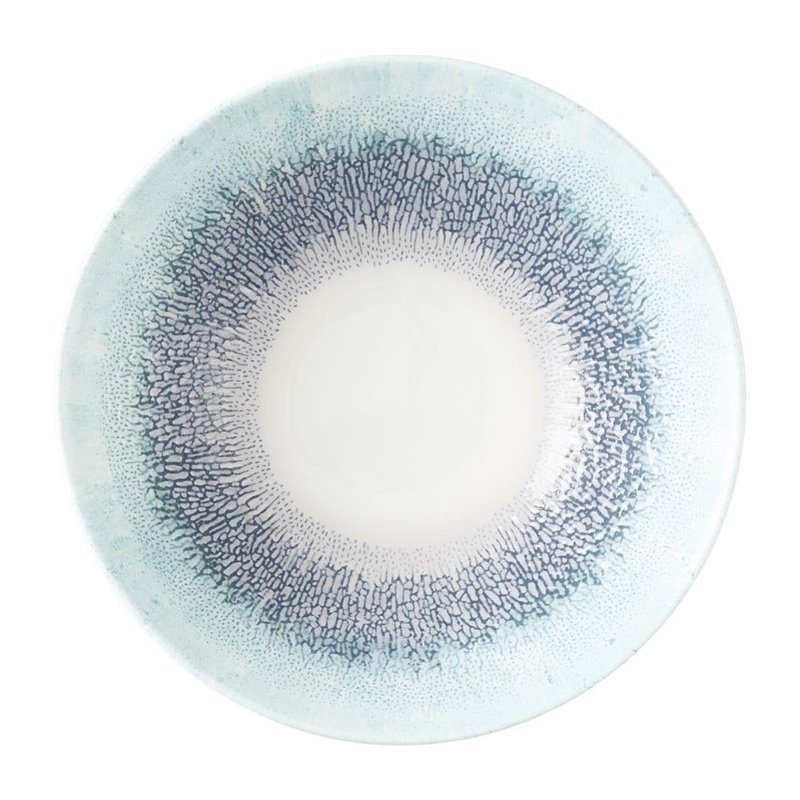 Assiettes creuses coupe ronde Churchill Studio Prints Fusion Blue 178mm (Lot de 6) - Gastronoble - HX129