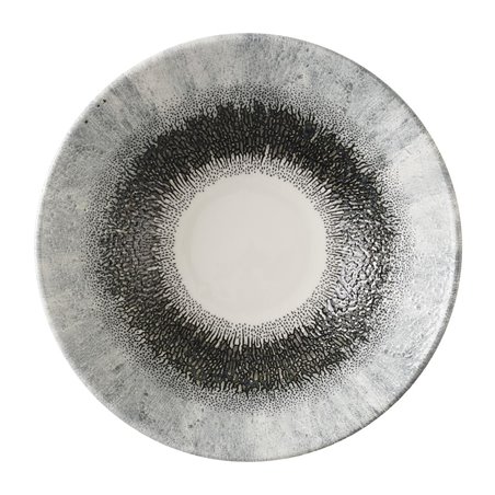 Assiettes creuses rondes Churchill Studio Prints Fusion Black 203mm (Lot de 6) - Gastronoble - HX134