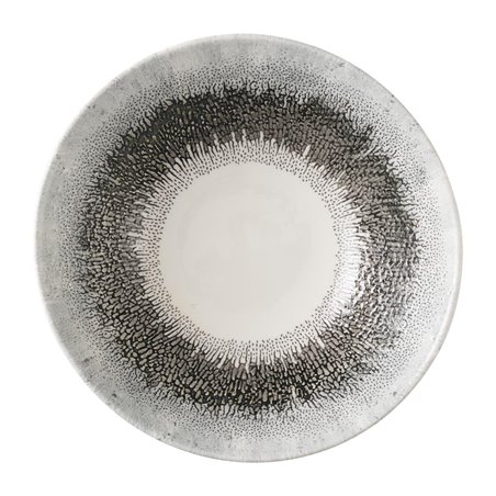 Assiettes creuses rondes Churchill Studio Prints Fusion Black 178mm (Lot de 6) - Gastronoble - HX135