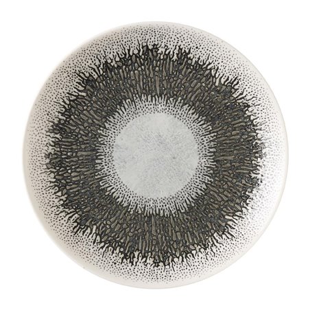 Assiettes rondes Churchill Studio Prints Fusion Black 165mm (Lot de 12) - Gastronoble - HX136