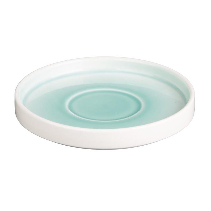 Soucoupes Olympia Fondant vertes 152mm (lot de 6) - Gastronoble - CU445