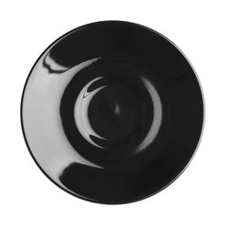 Soucoupes expresso Olympia Caf&eacute; noires 116mm (lot de 12) - Gastronoble - CU955