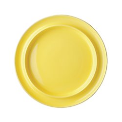 Assiettes Bord Sur&eacute;lev&eacute; Heritage Olympia Jaunes 253mm (Lot de 4) - Gastronoble - DW147