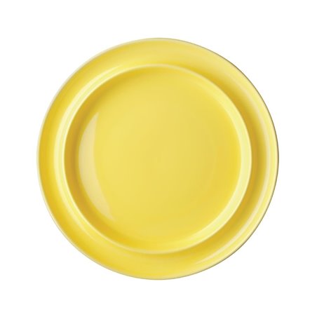 Assiettes Bord Sur&eacute;lev&eacute; Heritage Olympia Jaunes 253mm (Lot de 4) - Gastronoble - DW147