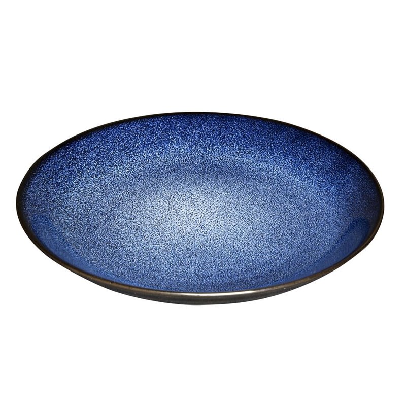 Assiettes creuses Olympia Luna bleu nuit 255 mm (lot de 4) - Gastronoble - DZ778
