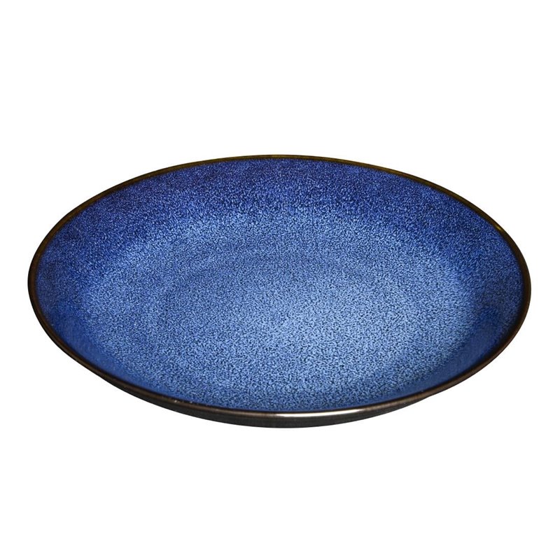 Assiettes creuses Olympia Luna bleu nuit 205 mm (lot de 4) - Gastronoble - DZ779