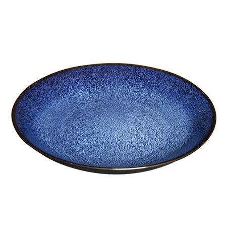 Assiettes creuses Olympia Luna bleu nuit 205 mm (lot de 4) - Gastronoble - DZ779