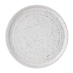 Assiettes Plates Rondes Olympia Cavolo Blanc Mouchet&eacute; 180mm (Lot de 6) - Gastronoble - FD902