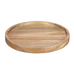 Assiette ronde en acacia Olympia 200mm - Gastronoble - FT611