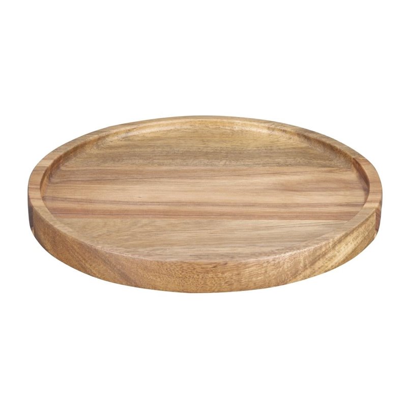 Assiette ronde en acacia Olympia 200mm - Gastronoble - FT611