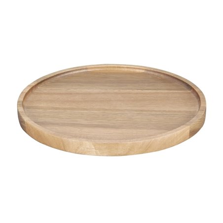 Assiette ronde en acacia Olympia 250mm - Gastronoble - FT612
