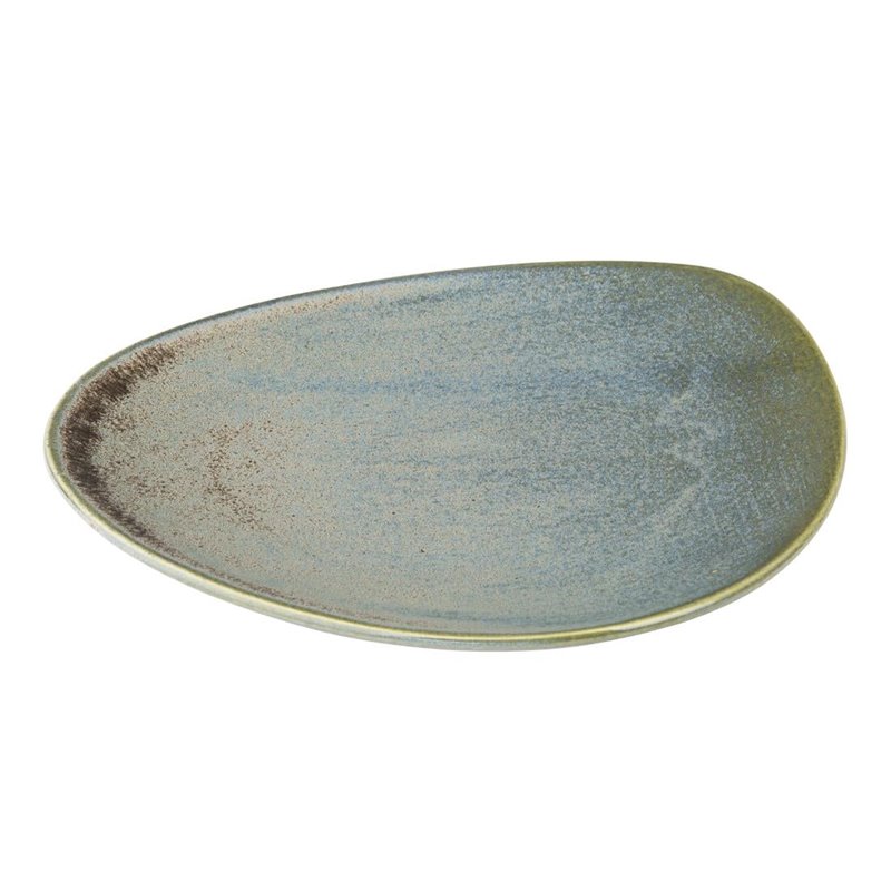 Assiettes Triangulaires Olympia Ember Blue 250mm (Lot de 6) - Gastronoble - FU179