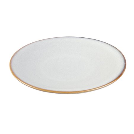 Assiettes Plates Olympia Drift Gris Uni 230mm (Lot de 6) - Gastronoble - FU188