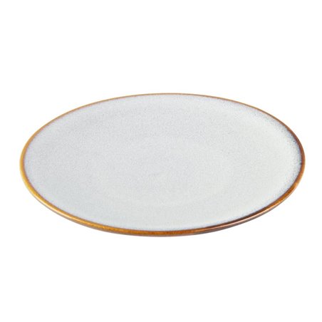 Assiettes Plates Olympia Drift Gris Uni 180mm (Lot de 6) - Gastronoble - FU189
