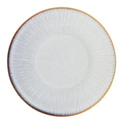 Assiettes Plates Olympia Drift En Relief Gris 220mm (Lot de 6) - Gastronoble - FU195