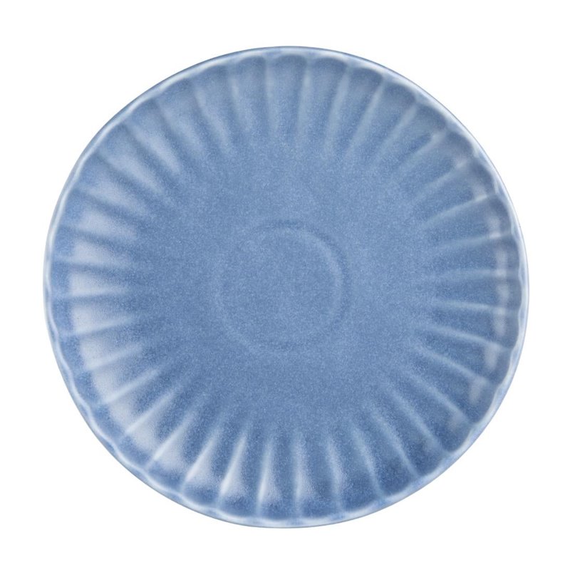 Assiettes plates Olympia Corallite bleues 205 mm (lot de 6) - Gastronoble - FU201