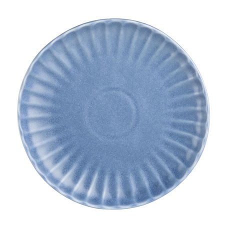 Assiettes plates Olympia Corallite bleues 205 mm (lot de 6) - Gastronoble - FU201