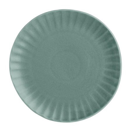 Assiettes plates Olympia Corallite vertes 280 mm (lot de 6) - Gastronoble - FU206